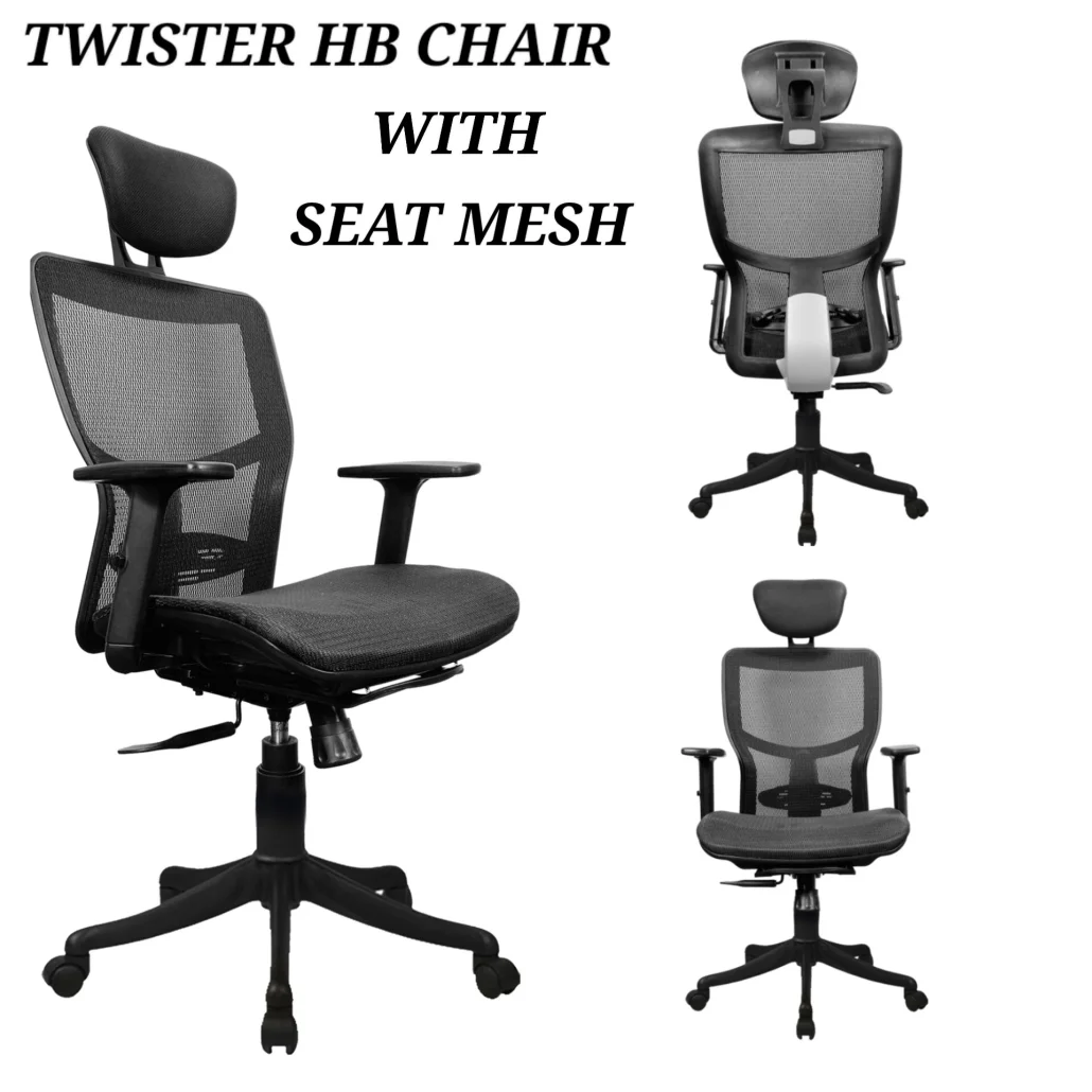 Twister HB Chair with Mesh Seat